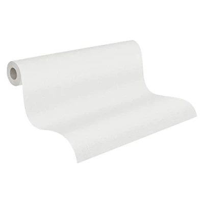 Image of Plain Wallpaper Metropolitan Stories 2 A.S. Création Non Woven 10.05 m x 0.53 Grey White Made in Germany 379535 37953 5