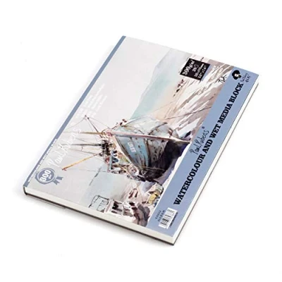Image of Paul Rubens Watercolour Paper Block, 140lb/300gsm Artist Quality Watercolor Pad Acid Free Cold Pressed, 50% Cotton Rag, Sized 7.6 x 5.3 Inches, 20 Sheets