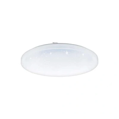 Image of EGLO Wall/Ceiling Light, Alloy Steel Plastic with Crystal Effect, 33.5 W, White