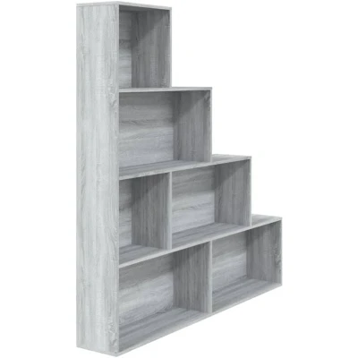 Image of vidaXL Book Cabinet Grey Sonoma 155x24x160 cm