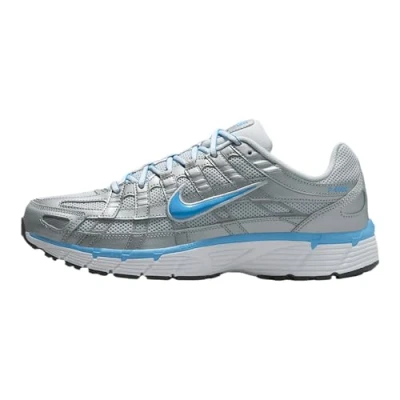 Image of Nike Sportswear P6000 Unisex Trainers platinumcoloured/blue/silvercoloured/white/black, Size: 70, Platinum/coloured/blue/silver/coloured/white/black