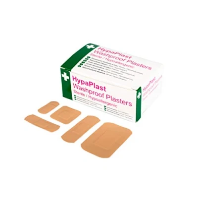 Image of HypaPlast Pink Washproof Plasters, Assorted (Pack of 100) D9010