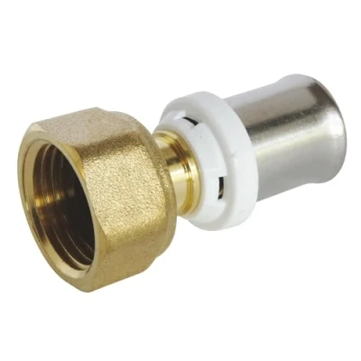 Image of SOMATHERM FOR YOU / 5703 16 15 Straight Coupling Press Pipe Multilayer Diameter Nut Turn Female 15/21 Inch Connect a