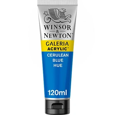 Image of Winsor &amp; Newton 120ml Galeria Acrylic Paint Cerulean Blue Hue