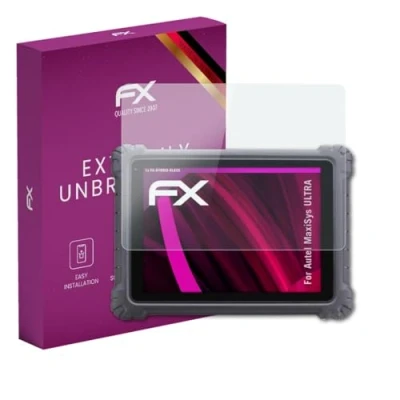 Image of atFoliX plastic Glass Protective Film compatible with Autel MaxiSys ULTRA Protector, 9H Hybrid FX Screen Protector of