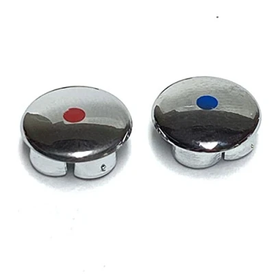 Image of Handle Indices Hot Cold Screw Cover Caps for Franke Athena Zurich Danube Moselle Davos 3381R SP3381