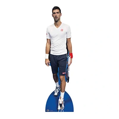 Image of Star Cutouts CS676 Life Size Cut Out Of Novak Djokovic with Free Mini Table Top, 186 cm