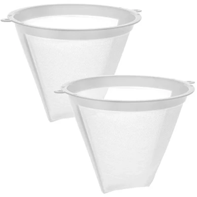 Image of com four® 2x continuous coffee filter in size 4 reusable permanent made of heat resistant plastic and nylon net