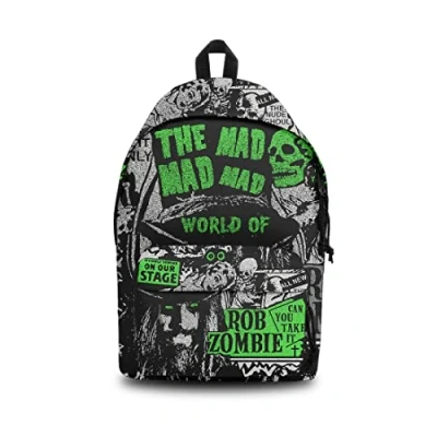 Image of Rocksax Rob Zombie Daypack Mad World 43cm x 30cm 15cm Officially Licensed Merchandise