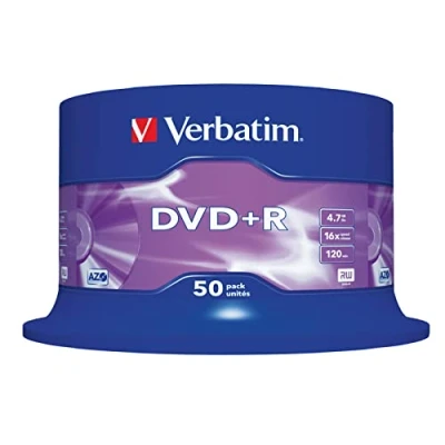 Image of Verbatim DVD+R 16x 4.7GB Spindles Pack of 50
