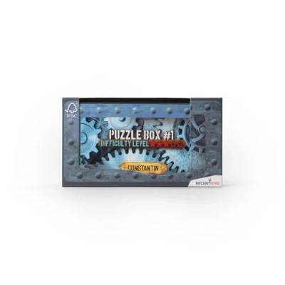 Image of Constantin Puzzle Box Level #1, Brain Teasers for Teens Adults Kids Boys Girls Wooden