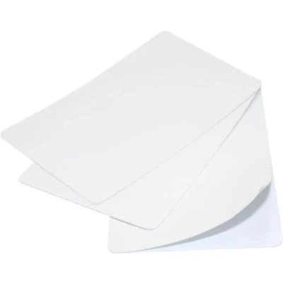 Image of Premium White 320 Micron PVC SELF Adhesive Cards for Magicard, Evolis, Zebra, Smart, Javelin, Fargo, Datacard Badge Printers by PAC Supplies Global Ltd (50)