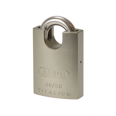 Image of Abus 90RK/50mm TITALIUM Padlock Closed Shackle Keyed Alike 2745