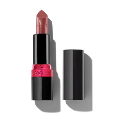 Image of Avon Ultra Creamy Satin finish Lipstick Pout with Vitamin E, Avocado Oil and Sesame for a Comfy Feel, Rich Colour Full Coverage, Cruelty Free