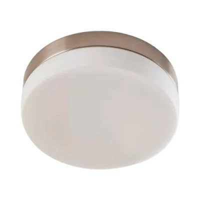 Image of Lindby bathroom ceiling lamp Amilia, Ø 18 cm, E27, nickel, glass
