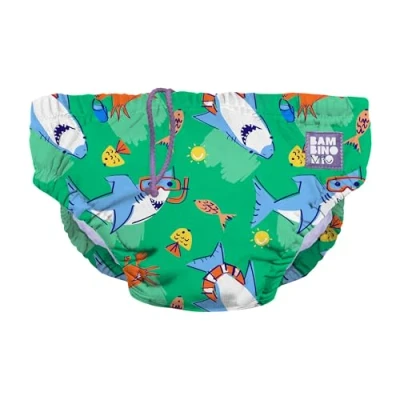 Image of Bambino Mio, Revolutionary Reusable Swim Nappy Pant for Babies and Toddlers, Boys Girls, Finn, 0 6 Months