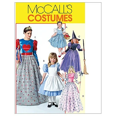 Image of McCall&#039;s Patterns M4948 Size Miss Small Medium Large Extra Misses&#039;/ Children&#039;s/ Girls&#039; Costumes, Pack of 1, White