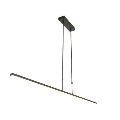 Image of Zelena Led Integrated Pendant Ceiling Light Black Matt, Plastic Matt