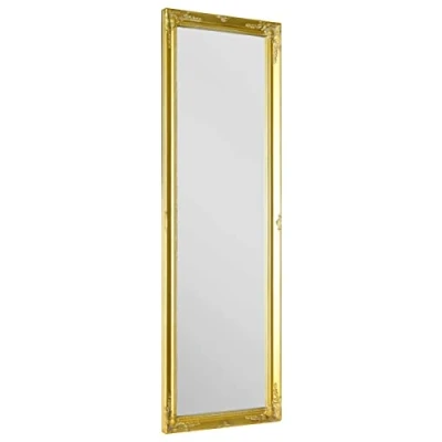 Image of MirrorOutlet Full length Shabby Chic Tall Gold wall Mirror: 122 x 41cm