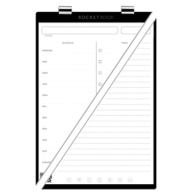 Image of Rocketbook Orbit Executive Page Pack Smart Reusable Legal Pad Daily Planner, White
