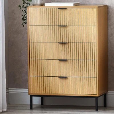 Image of Julian Bowen Drawer Chest, Melamine, Beige, One Size