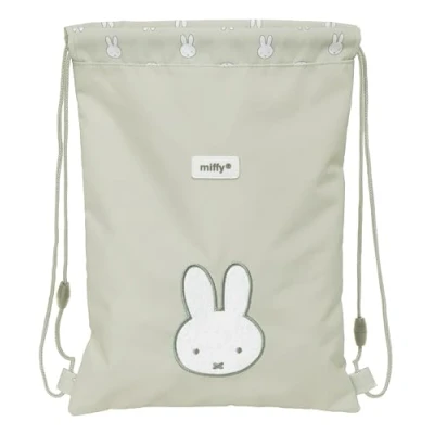 Image of MIFFY NIEBLA Junior Flat Bag Backpack, Easy Cleaning, Ideal for Children of Different Ages, Comfortable and Versatile, Quality Resistance, 26 x 1 34 cm, Stone Grey, Grey Stone,