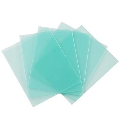 Image of 10 Pcs Welding Helmet Lens, 115 * 90mm Plastic High Temperature Resistance Transparent Protective Plate, Spare Replacement Lens for The Outer or Inner Sheet of Cover