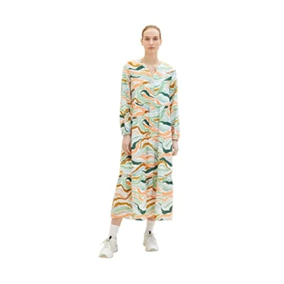 Image of TOM TAILOR Ladie&#039;s 1035230 Dress, 31122 Colorful Wavy Design, 40