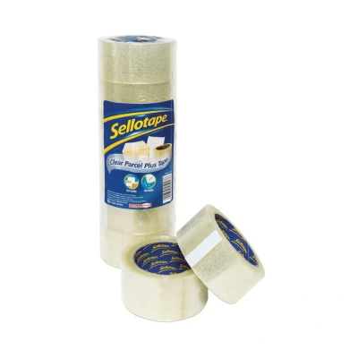 Image of Sellotape Polypropylene Packaging Tape 50mmx66m Clear (Pack of 6) 1445171