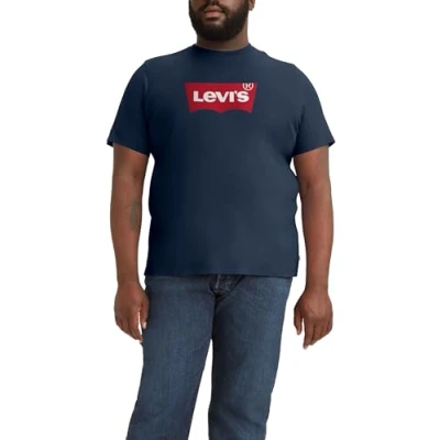 Image of Levi&#039;s Plus Graphic TEE Print Tshirt, Men&#039;s, Size: 5XL, Dress blues