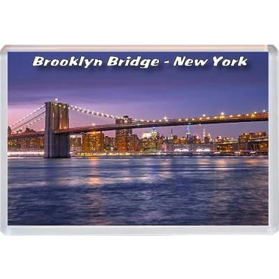 Image of Brooklyn Bridge New York USA 96 x 67mm Jumbo Fridge Magnet/Magnets BBSFHM683