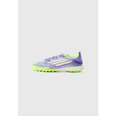 Image of adidas F50 League Turf Football Boots Kids, Purple Rush/Cloud White/Lucid Lemon, 12.5 UK Child