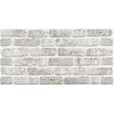 Image of vidaXL 3D Wall Panels with Light Grey Brick Design 10 pcs EPS