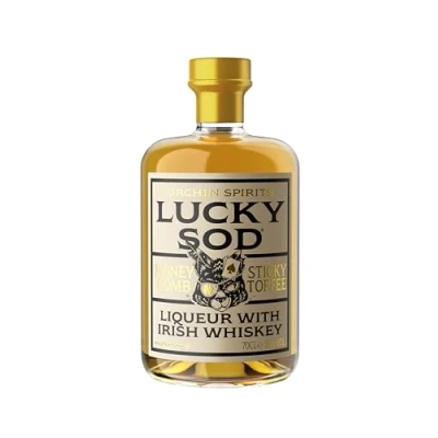 Image of Lucky Sod Honeycomb liqueur with Irish Whiskey 70cl 25% ABV Party shots Vegan &amp; GF