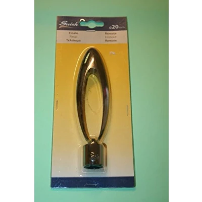 Image of Terminal for Curtain Poles In Steel Nickel Black 10020509