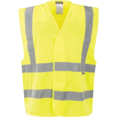 Image of Portwest C470 Reflective Hi Vis Band and Brace Safety Vest Yellow, 6X/7X