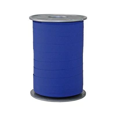 Image of C.E Pattberg Gift Ribbon royal blue Matt, 200 m In Paperlook For Wrapping Gifts, 10 mm Width, Create Beautiful Floral And Baby Shower Decorations, Pastel Balloon Ribbons Every Occasion