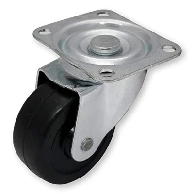 Image of Merriway BH05119 (2 Pcs) Castor Single Wheel Plate Fix 40mm Pack of 2 Pieces, White