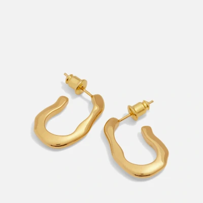 Image of Katie Loxton The Curated Collection Hera Gold Plated Hoop Earrings
