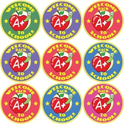 Image of 144 Welcome Back to School 30 mm Reward Stickers for Teachers, Parents, Nursery