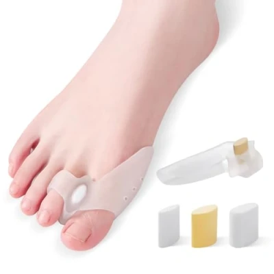 Image of Adjustable Bunion Corrector for Women and Men Toe Spacers Separators Overlapping Toes, Big Straightener, Hammer Corrector, Soft Spacer Pain Relief, Alignment, Comfort