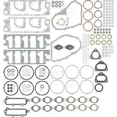 Image of 93010090203, 93010090703 Gasket Set, cylinder head REINZ 02 24335 04 with valve stem seals sleeve ring