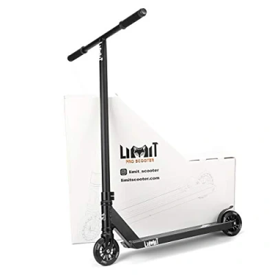 Image of Limit LMT69 Professional Scooter Trick Intermediate and Beginner Stunt Suitable for Children, Teenagers Adults 8 Years Old Above (Black)