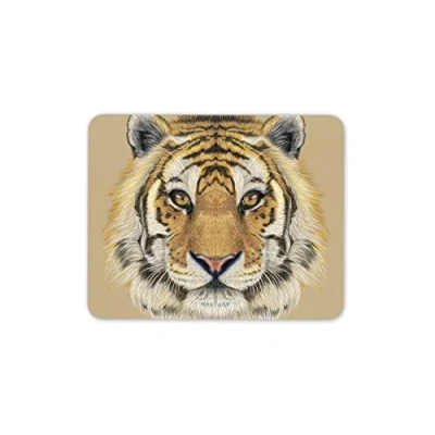 Image of Destination Vinyl ltd Beautiful Tiger Mouse Mat Pad Lion Cat Africa Wild Animal Computer Gift #8215