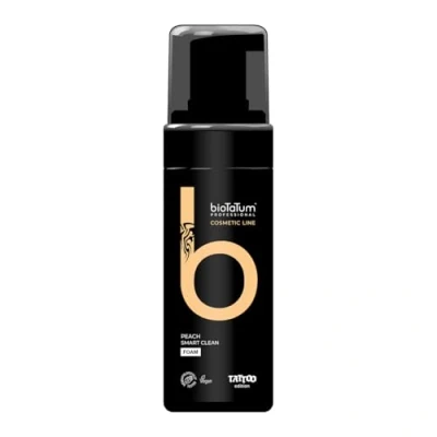 Image of bioTaTum Tattoo Aftercare FOAM CLEANSER Peach Cleaner Skin For Cleaning Solution Avoiding Stinging Or Irritation