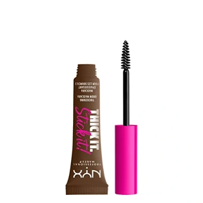 Image of NYX Professional Makeup Thick It. Stick It! Brow Mascara, Tints &amp; Thickens with 16hr Wear, Brunette