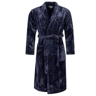 Image of HEAT HOLDERS Mens Thermal Winter Warm dressing Gown (as8, alpha, m, regular, Navy)