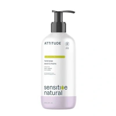 Image of ATTITUDE Hand Soap for Sensitive Skin with Oat and Chamomile, EWG Verified, Dermatologically Tested, Vegan, 473 mL