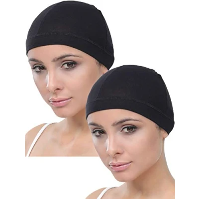 Image of Deresina Bamboo Wig Cap for Hair Loss (2pcs) (Black)