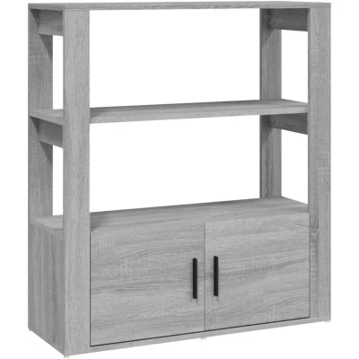 Image of vidaXL Sideboard Grey Sonoma 80x30x90 cm Engineered Wood
